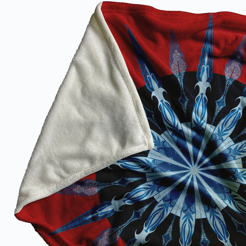 Schrum Plain Weave / Muslin Throw Blanket, Red