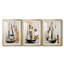 NAUTICAL Series CECLxxxvii - Impression personnalisée de qualité supérieure avec passe-partout - 3 pièces