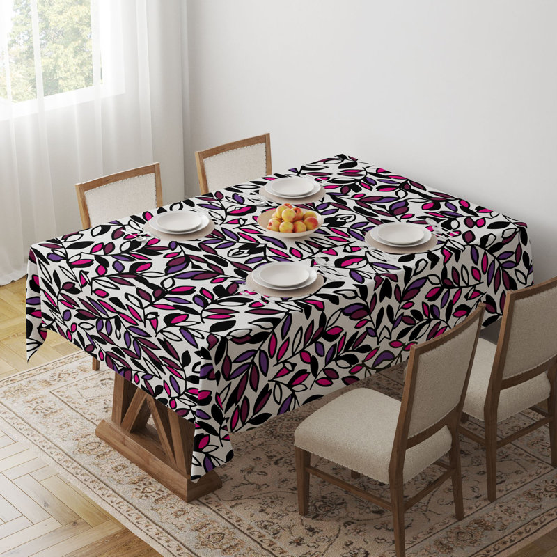 Premium Tablecloth (55 x 71 inches), 65% Cotton / 35% Polyester, Easy Clean | Machine Washable, Tumble Dryer Safe, Ironable | Perfect for Dining Room, Parties & Special Occasions, Stylish & Durable Design
