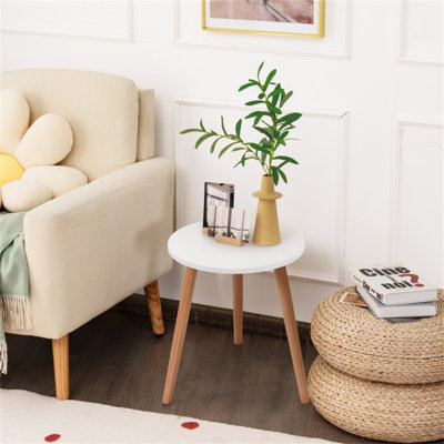 Table basse ronde moderne 16 pouces