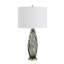 Olive Art Glass Table Lamp