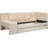 Twin Size Upholstered Beige Daybed With Drawers, Shelves, Flip Cabinets And A Side Table - Ideal For Compact Living, Space Saving Versatile Featuring Small Rooms, All In One Design Ample Storage Built-2023970097