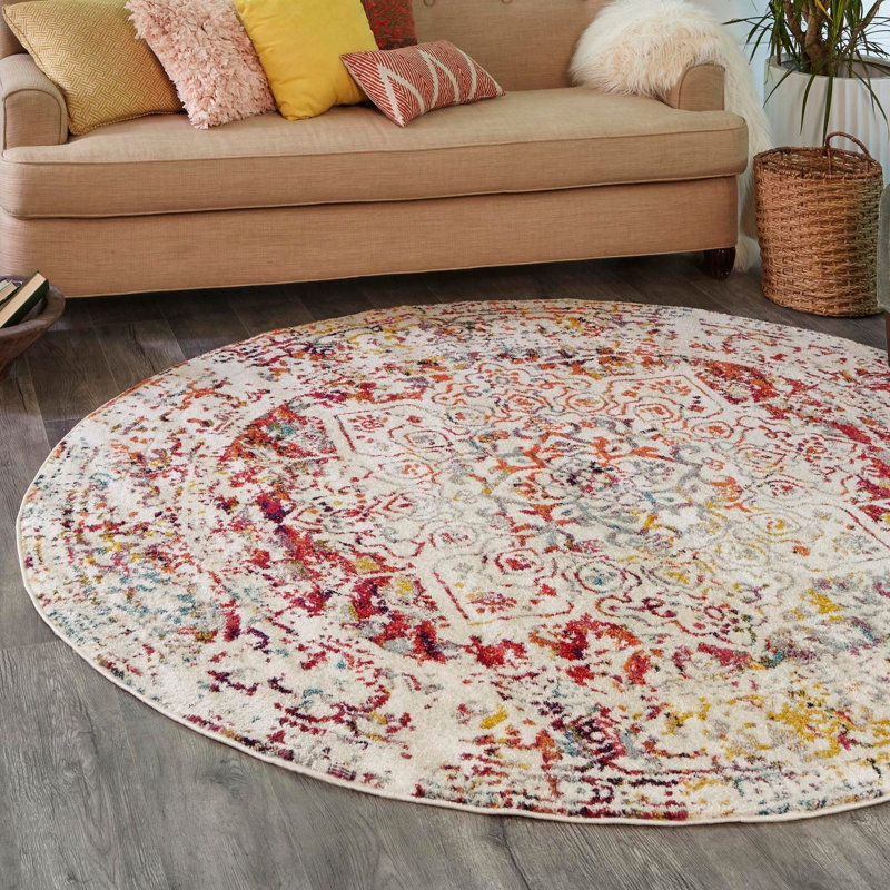 Tapis oriental Lucile, Rond 7 pi 1 po