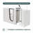 49.2'' x 26'' Acrylic Walk-in Soaking Bathtub with Shower Head and Faucet