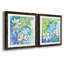 Garden Fantasy I - ensemble de 2 peintures encadrées-1076123915-1076123914