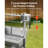 Rotisserie Grill, 38W BBQ Outdoor Pig & Lamb Spit Roaster, Charcoal Spit Roaster with 132 LBS Capacity, Wheels & 4-Level Height, Stainless Steel Electric Rotisserie Grill Kit for Camping Outdoor