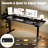 ERGOMAKER Electric Standing Desk，Height Adjustable Desk，67 x 23.6 Inches，with Splice Board，Child Lock & Memory Function,Black-122057583-129105983