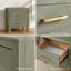 Table de chevet 2 tiroirs Sage Green