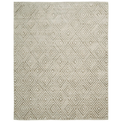 Conradina Geometric Area Rug in Brown