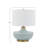 Ceramic Table Lamp with Linen Shade Aqua-1005470852-1005470853