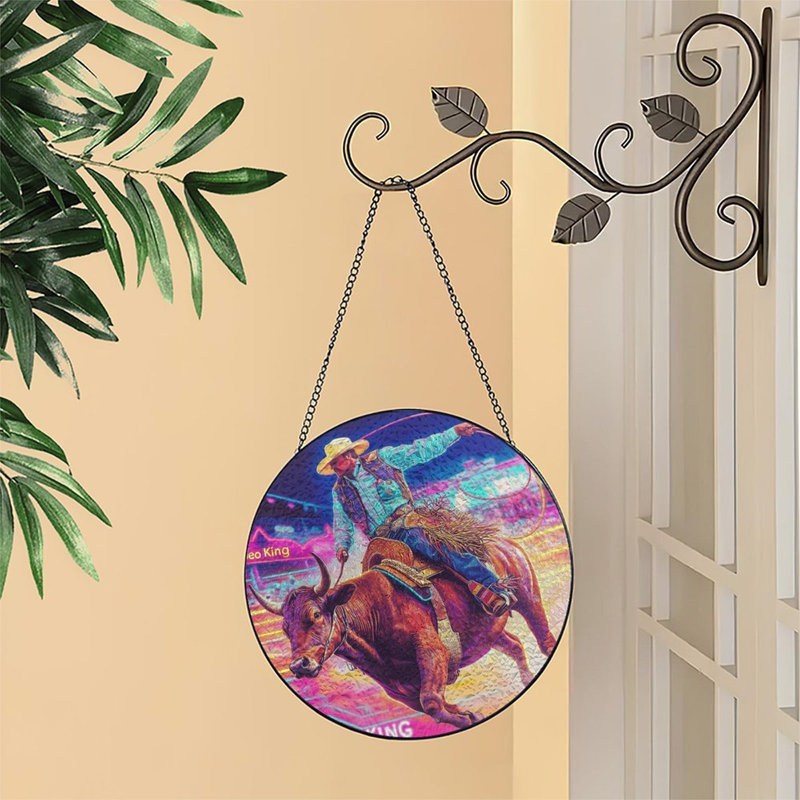 Patriotic Window Panel, 9.8x9.8in(25x25cm)