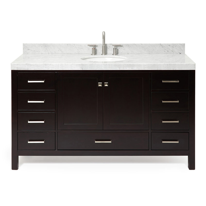 Meuble-lavabo simple 60 po Cambridge, Espresso