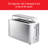 Enfinigy Bun Warmer, 2 Long Slots, Silver