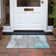 Machine Washable Indoor/Outdoor Xhevrie Teal Rug