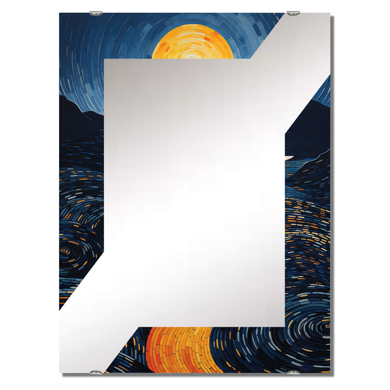 Shoaf - Grand miroir mural surréalisme MIR136178, 40 po x 30 po