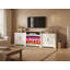 Meuble télé 97 po avec grand espace de rangement, blanc / bois de grange-2006729075-2006729077