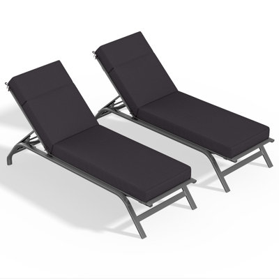 Outdoor Chaise Lounge Cushion – Weather-Resistant, Plush Comfort