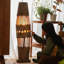 Lampes sur pied en bois massif