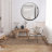 Simryn Iron Frame Round Mirror-626429766