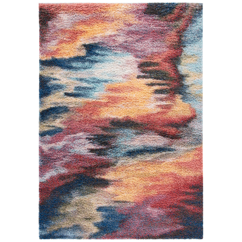 Arax Performance Abstract Rug, Rectangle 4'5" x 6'5"