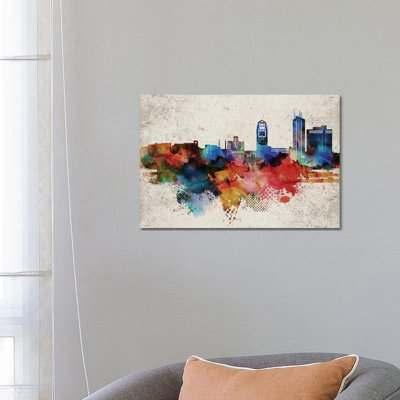 Ann Arbor Abstract by WallDecorAddict - Wrapped Canvas Print