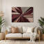 «Geometric Abstraction 91», art mural en métal rouge-955813828