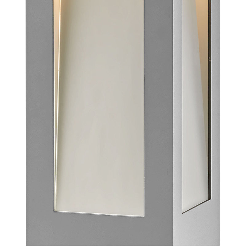 Taper Integrated LED Metal Bollard Light, Titanium