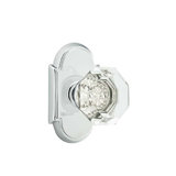 Passage Old Town Clear Knob with # 8 Rose