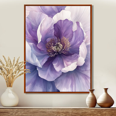 Doux lavande, pivoine, douce étreinte I - pivoines, art mural