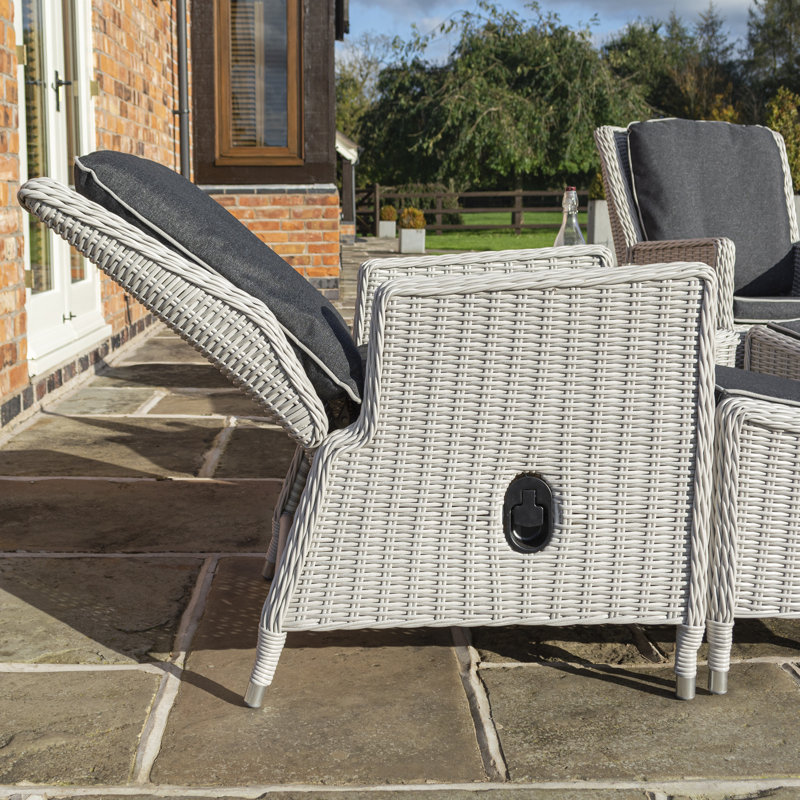 Rowlinson Prestbury Lounger Set Putty Grey