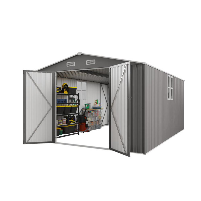 Large Metal Storage Shed, 80.31" H x 115.75" W x 169.29" D