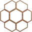Médaillon de plafond en bois Florin-63411884-63411865