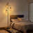 Tree 3 Lights Atasha Rattan LED Floor Lamp with Lampshade
