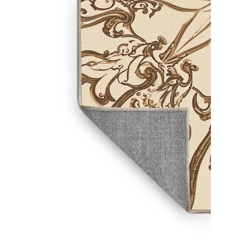 Tapis damassé classique lavable à la machine Parnika, 2x4
