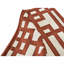 Hand Knotted Geometric Area Rug in Garnet