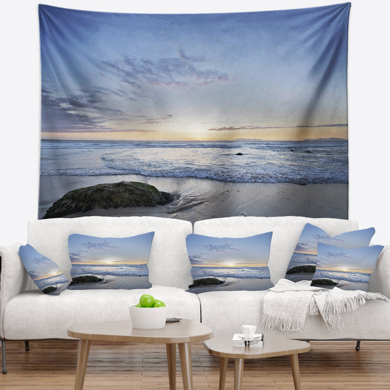 Magnifique tapisserie de mer rocky, H 78 po x l 92 po