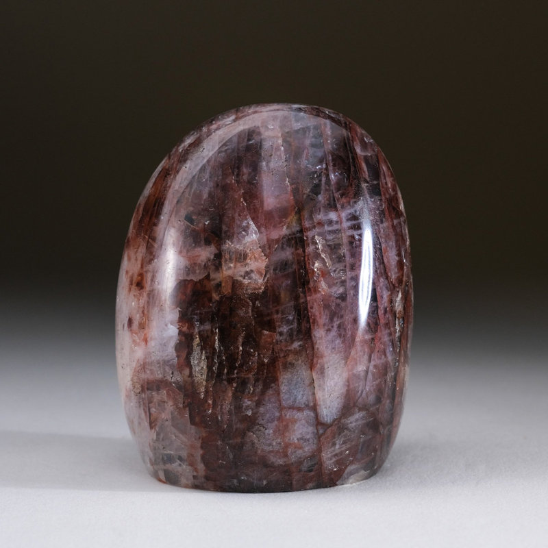 Polished Strawberry Quartz Freeform from Madagascar