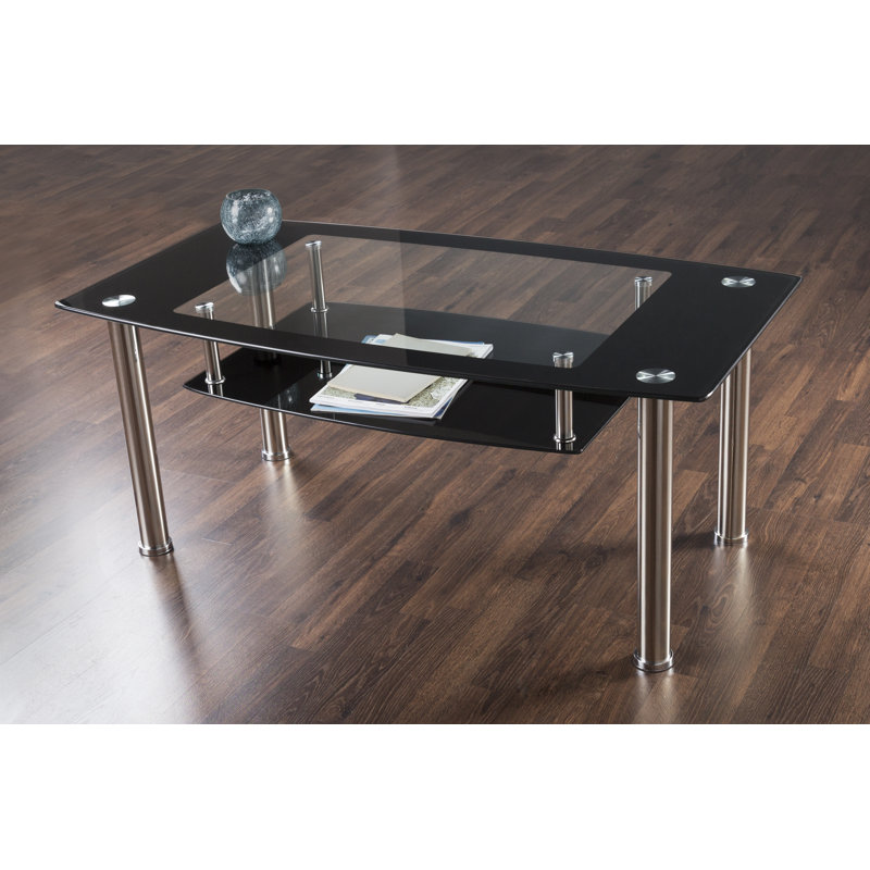 Table basse avec porte-revues