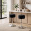 Swivel Upholstered Bar Stool-136963013
