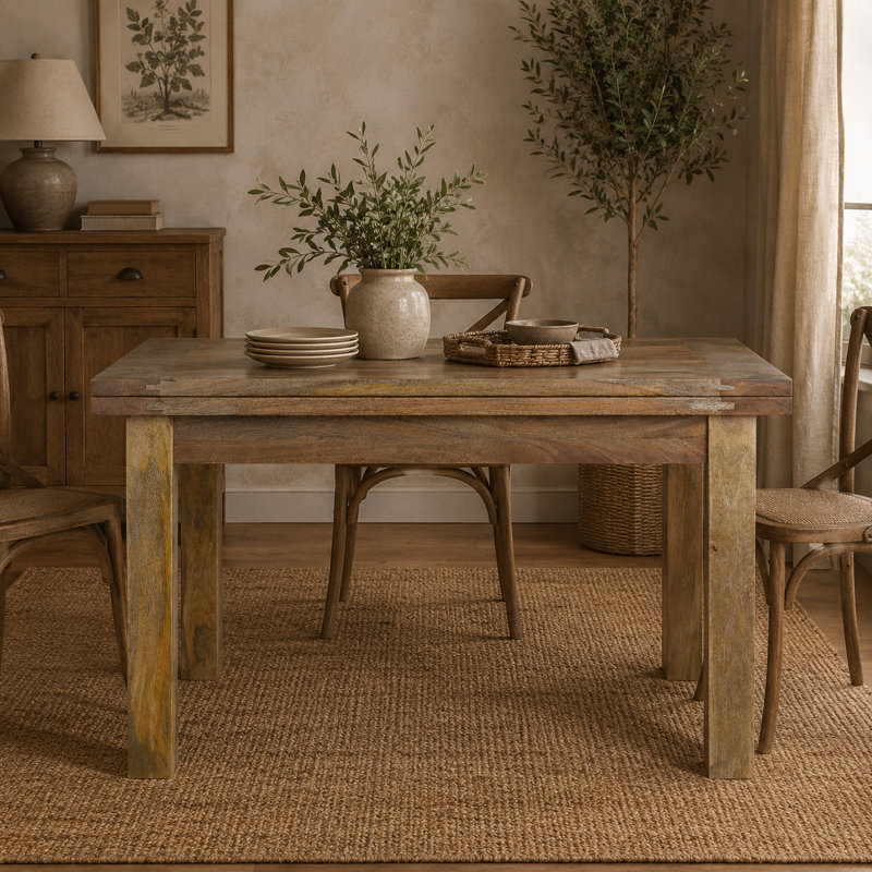 Adcox Solid Wood Dining Table