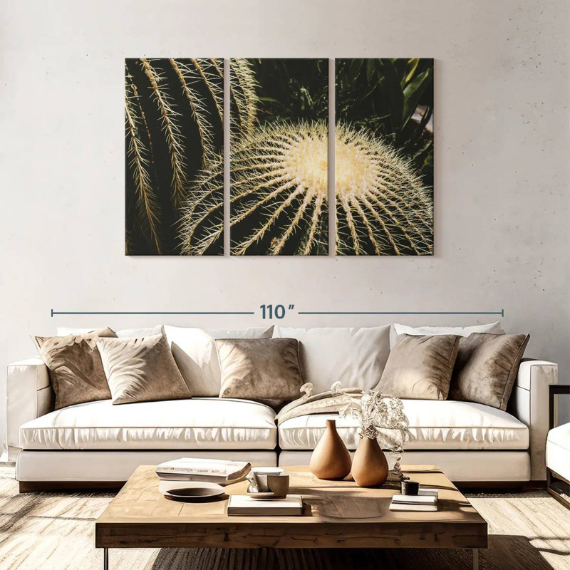 Harnek Barrel Cactus, 48" H x 74" W