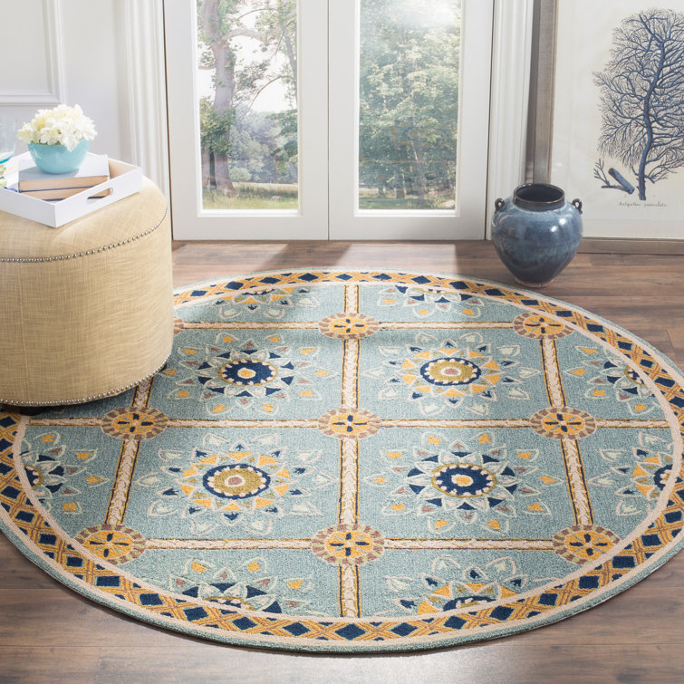 Midori Hand Hooked Performance Geometric Rug
