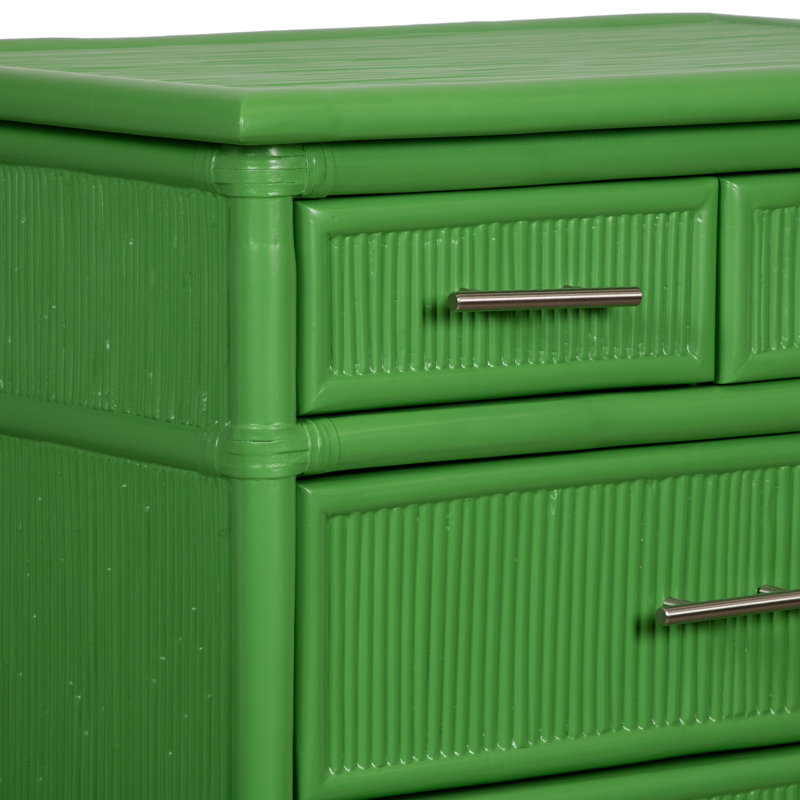 4 - Drawer Nightstand, Bright Green