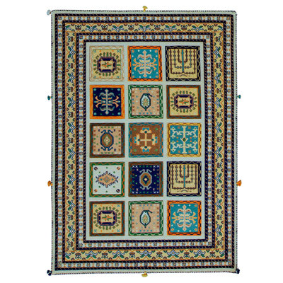 Dharma Hand Knotted Patchwork Area Rug