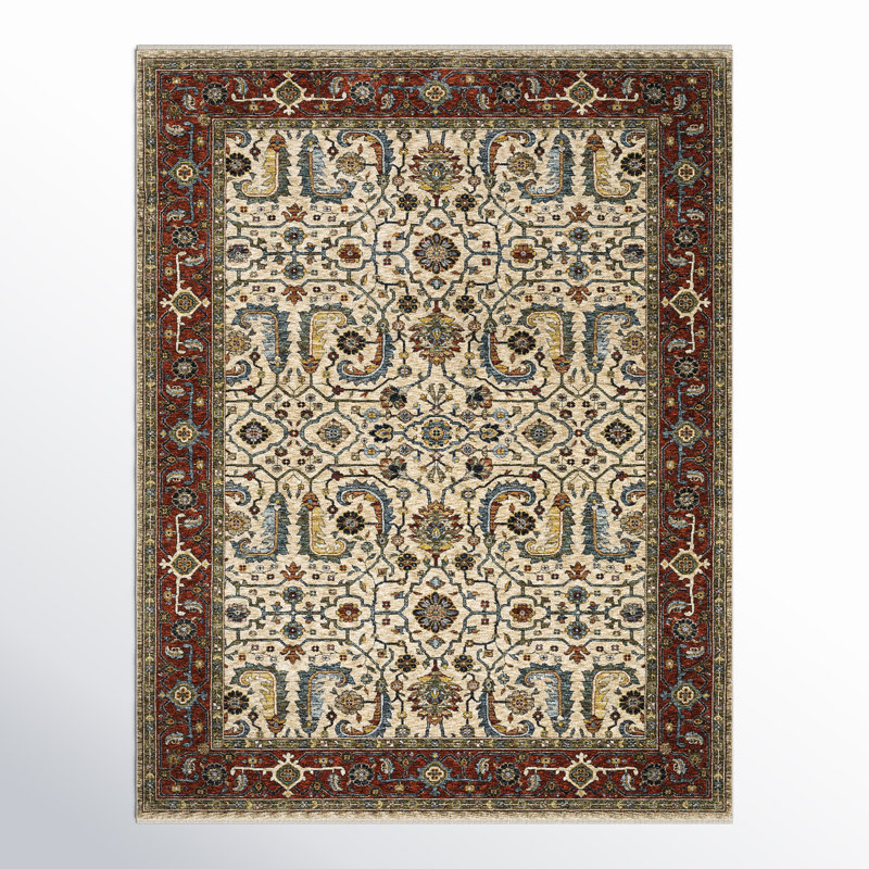 Hovis Oriental Indoor Rug, Rectangle 9'10" x 12'10"