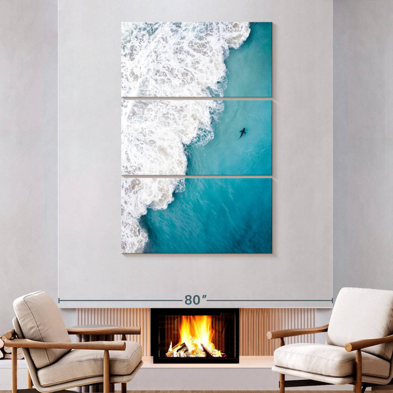 Brampt Shark In The Shallows, 74" H x 48" W