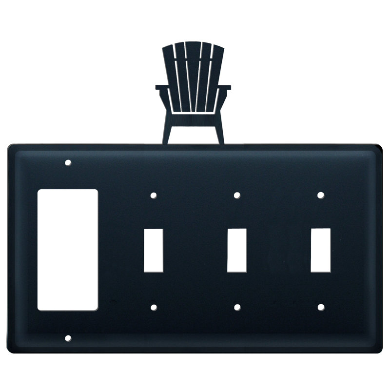 Adirondack 4-Gang Toggle Light Switch / Rocker Combination Wall Plate