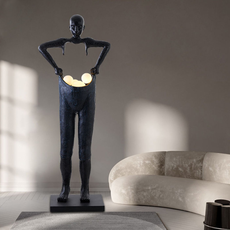 Creative Abstract Sculpture With Resin And Illuminated Decoration Items