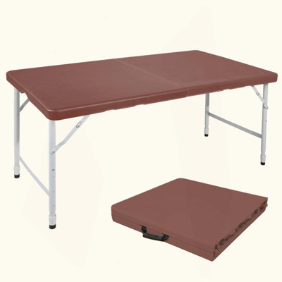 Table pliante portative, poids pliable, intérieur et extérieur, poids maximum 135 kg