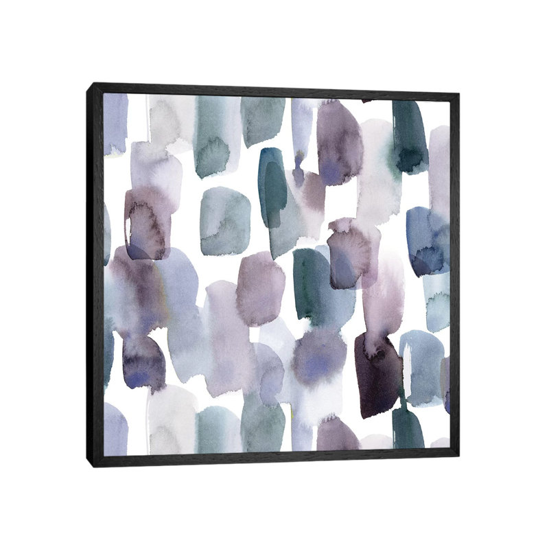 Story II by Stephanie Ryan - Painting on Canvas, 45.72cm H x 45.72cm W x 3.81cm D, Black Floater Framed